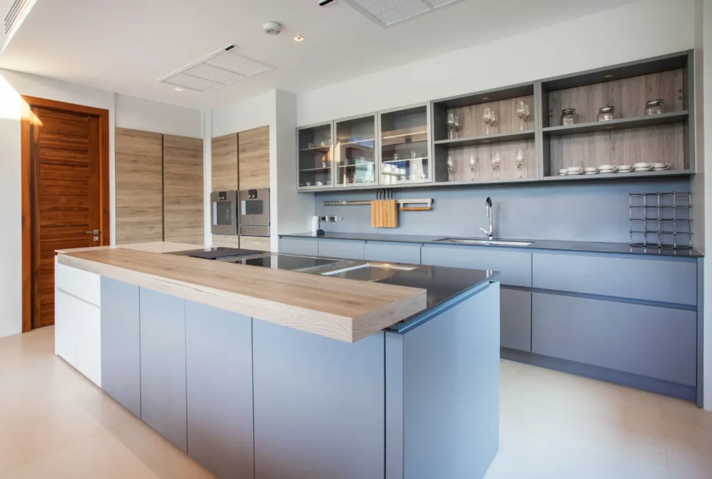 small cabinet with glass doors